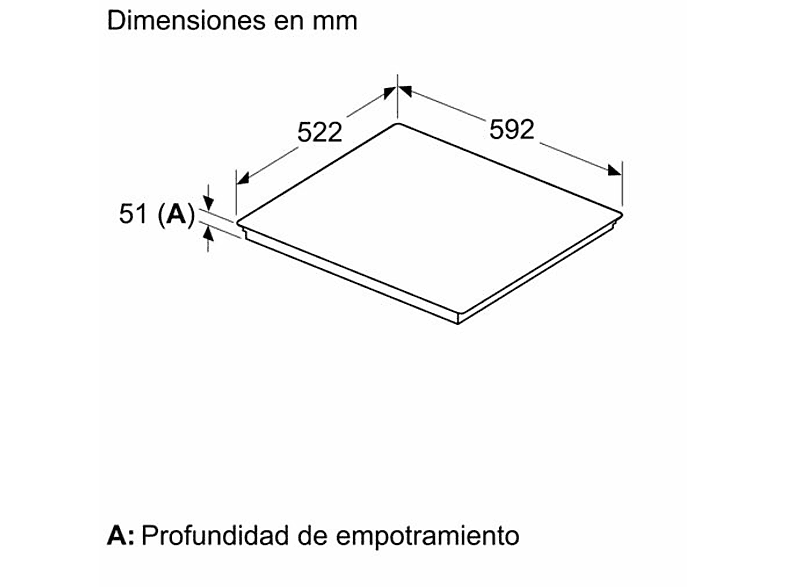Placa inducción - Bosch PVQ631HC1E, 4 zonas, 30 x 21 cm, 59.2 cm, Negro — foto 9