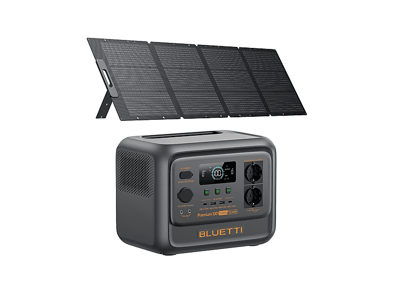 Estación de energía - BLUETTI KIT Premium 100 V2+PV200