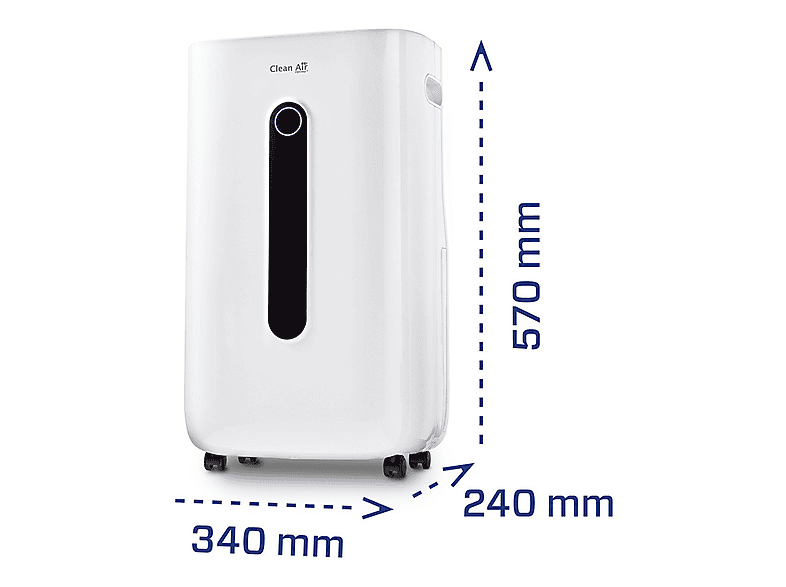 Deshumidificador - CLEAN AIR OPTIMA CA-705 smart, 6,5 l, 50 m², Blanco — foto 8