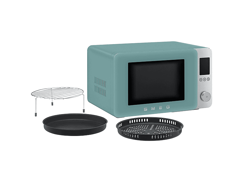 Microondas 9 en 1 - SMEG MOC02EGMEU, 2100 W, 27 l, Verde esmeralda mate — foto 6