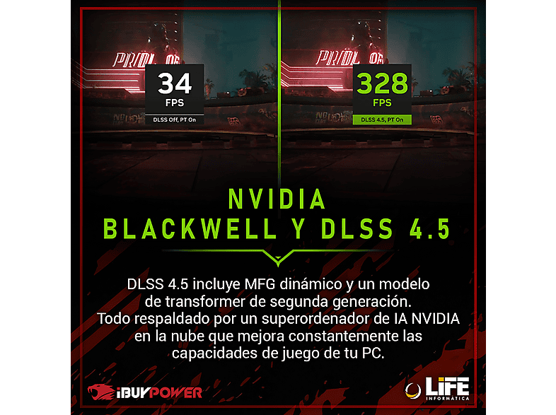 PC Gaming - IBUYPOWER Master Kaiser Plus, Intel Core i7-14700F, 32 GB RAM, 1 TB SSD, GeForce RTX™ 5060, Windows 11 Pro, Negro — foto 6