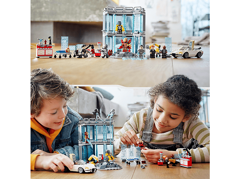 Juego de construcción - LEGO Kit de construcción LEGO® Marvel 76216 Armería de Iron Man (496 piezas), edad recomendada: 7 año(s), 496 piezas — foto 2