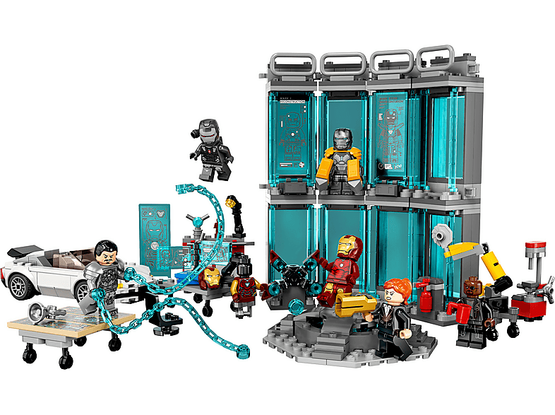 Juego de construcción - LEGO Kit de construcción LEGO® Marvel 76216 Armería de Iron Man (496 piezas), edad recomendada: 7 año(s), 496 piezas — foto 5