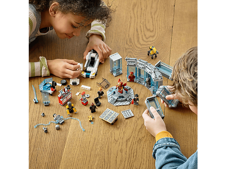 Juego de construcción - LEGO Kit de construcción LEGO® Marvel 76216 Armería de Iron Man (496 piezas), edad recomendada: 7 año(s), 496 piezas — foto 6