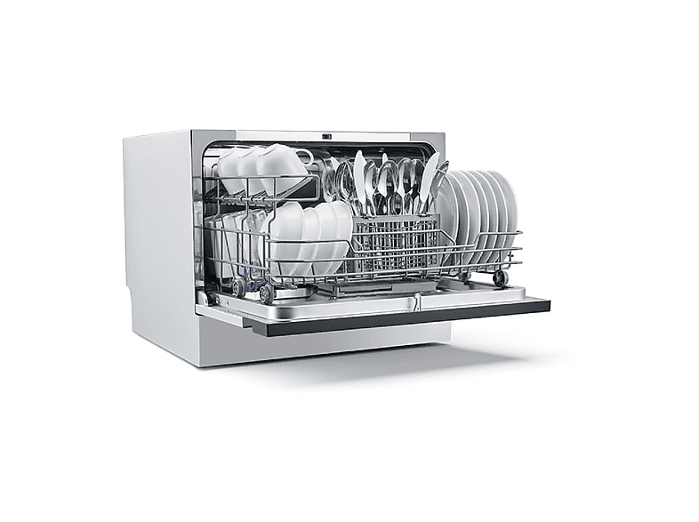Lavavajillas compacto - MIDEA MTD55S400W-GR, 7 programas, 55 cm, Blanco — foto 2