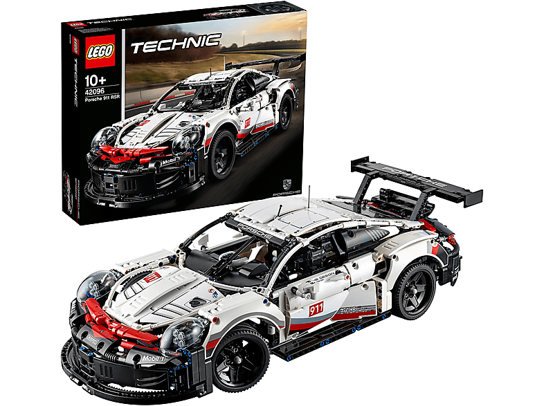 Juego de construcción - LEGO Kit de construcción de maqueta de coche de juguete LEGO Technic 42096 Porsche 911 RSR (1580 piezas), edad recomendada: 10 año(s), 1 piezas — foto 1