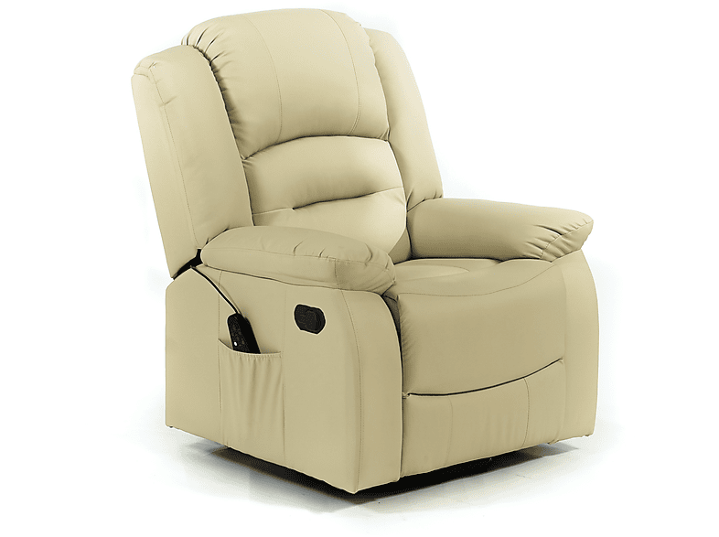 Sillón de masaje - ECO-DE MAXIMUM ECO-8198 B, Función calor, Niveles de funcionamiento: 9, Peso máximo 100 kg, Beige
