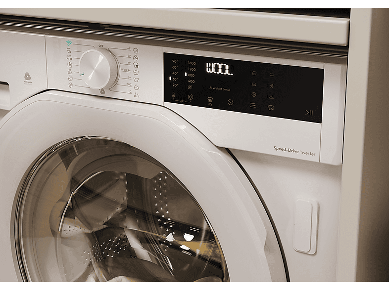 Lavadora integrable - Candy BC448M4D8J-S, 8 kg, Motor Inverter, 1400 rpm, 16 programas, Wi-Fi, Sin Panelar — foto 5