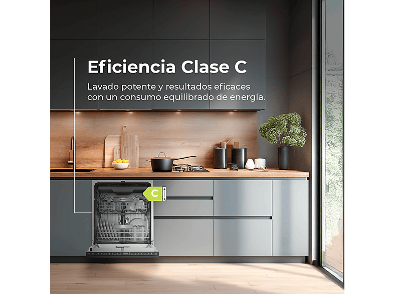 Lavavajillas integrable 60 cm - EVVO Di.3, 8 programas, 600 mm, Inox — foto 5