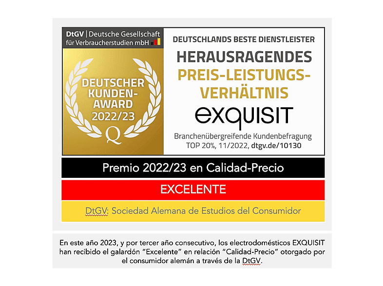 Horno multifunción - EXQUISIT EBE 657-2U, Integrable, 59 l, 59,5 cm, Inox — foto 5