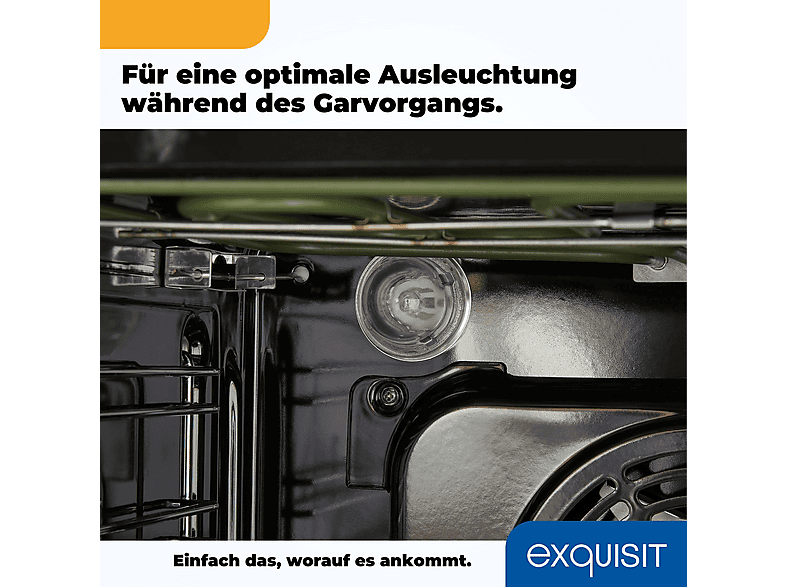 Horno multifunción - EXQUISIT EBE 657-2U, Integrable, 59 l, 59,5 cm, Inox — foto 8