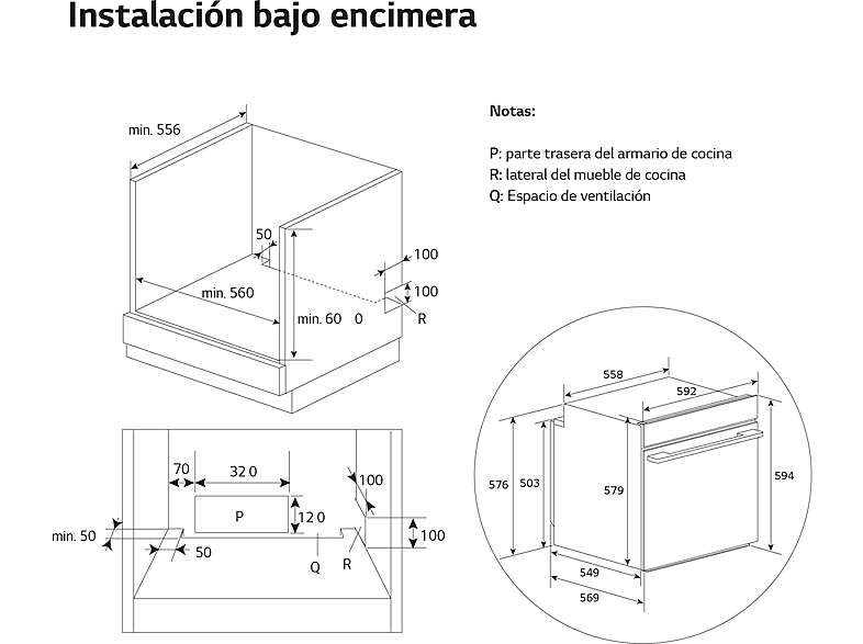 Horno - LG WSED7613S, Multifunción, Pirolítico, 76 L, 59.2 cm, EasyClean™, ThinQ™, Acero inoxidable — foto 3