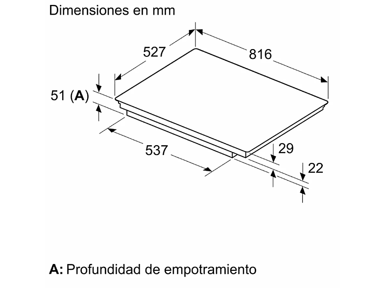 Placa inducción - Bosch  PIE875HC1E, 4 zonas, 28 cm, Home Connect, Función Sprint, 80 cm, Negro — foto 10