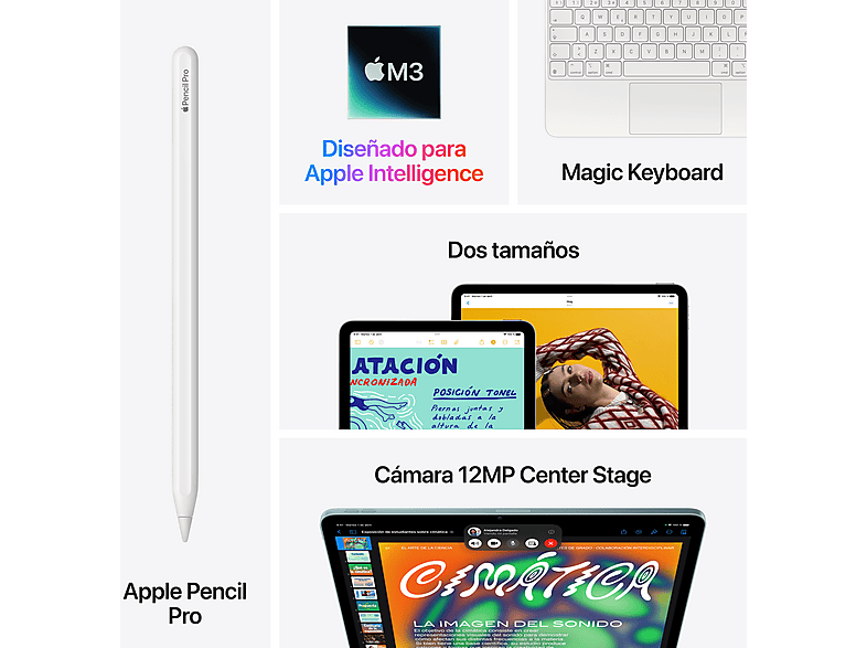 Apple iPad Air (2025), 1TB, Azul, 11", WiFi, Pantalla Liquid Retina, Chip M3, 9GPU — foto 9