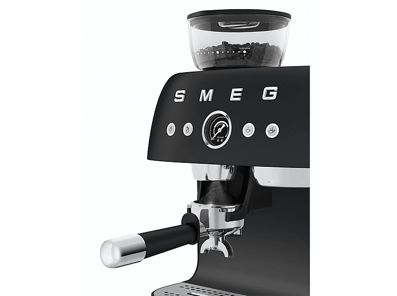 Cafetera espresso manual - SMEG EGF03, 20 bar, 1650 W, 2 tazas, Negro mate — foto 8