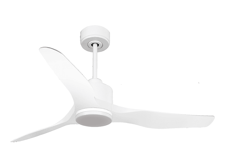 Ventilador de techo - PURLINE ThassosD127C03LED67773, 18 W, 6 velocidades, Blanco