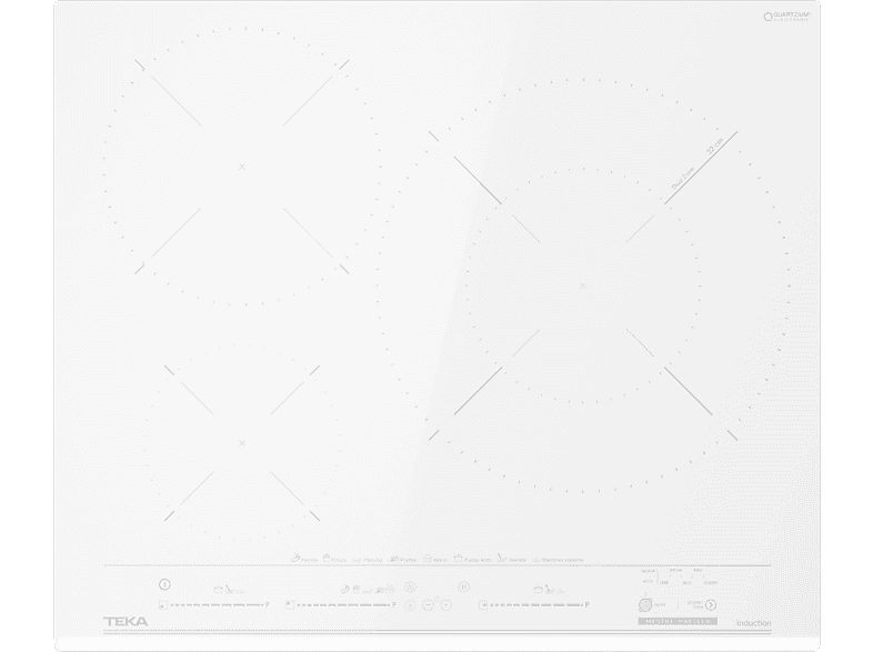 Placa de inducción - TEKA IZC63632MPT, 3 zonas, 600 mm, Blanco