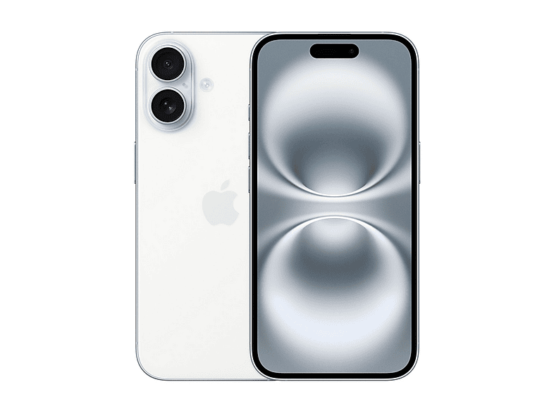 APPLE IPHONE 16 128GB WHITE, Blanco, Móvil iOS, 128 GB, 8 GB RAM, 6,1 " Super Retina XDR, Ceramic Shield, Recubrimiento oleofóbico, Anti-huellas, Apple A18 (3 nm)