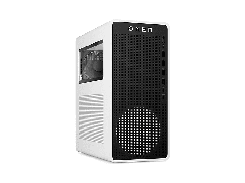 PC Gaming - HP Omen 16L Gaming Desktop TG03-0056ns, Intel Core i5-14400F, 16 GB RAM, 512 GB SSD, GeForce RTX™ 3050, Windows 11 Home, Negro