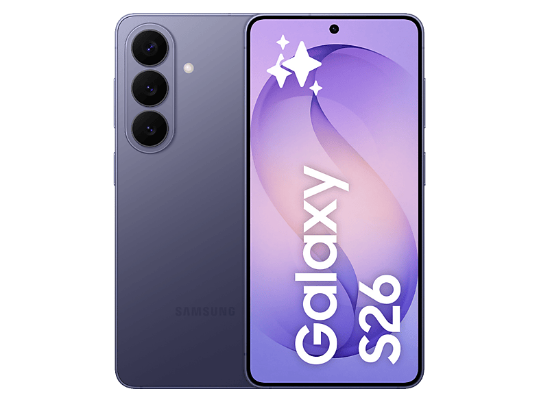 Móvil - Samsung Galaxy S26, Violeta, 256 GB, 12 GB RAM , 6.3" FHD+, Exynos 2600, 4300 mAh, Android 16