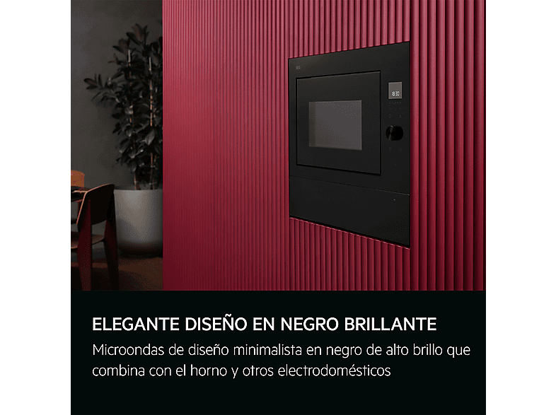 Microondas integrable - AEG OS5MG20EB, 1000 W, 5 potencia, 20 l, Negro — foto 8