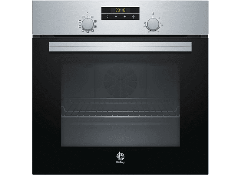 Horno - Balay 3HB2030X0, 66 L, Multifunción, 3300 W, Puerta abatible