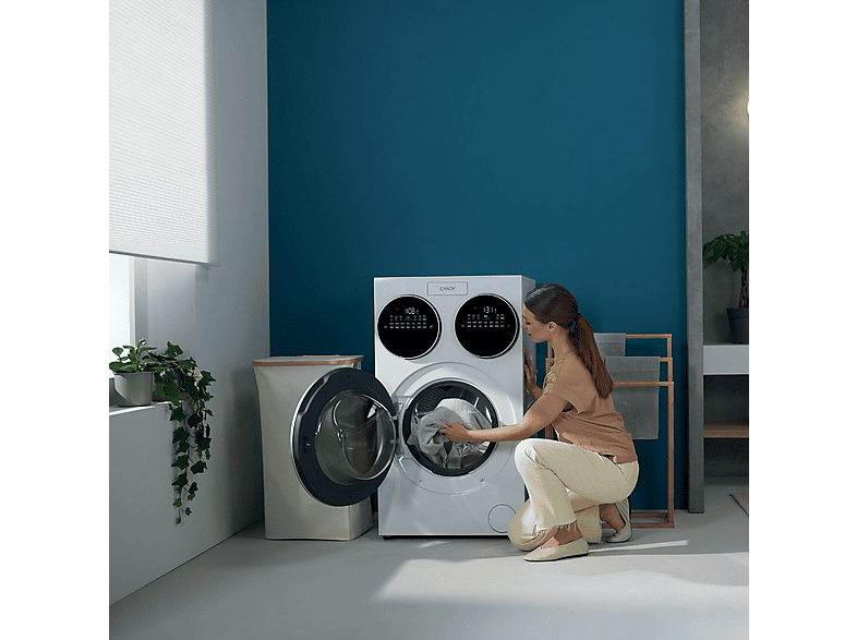 Lavadora carga frontal - Candy Multiwash MQD 410CBL9-37, 10+1+1 kg, 1400 rpm, 20 programas, Triple Tambor, Motor Direct Motion, Wi-Fi, Blanco — foto 17