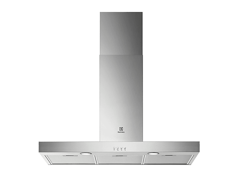 Campana decorativa - ELECTROLUX LFT419X, 3 velocidades, 600 m³/h, 89,8 cm, Inox