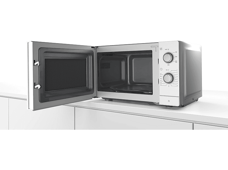 Microondas libre instalación - BOSCH FFL020MW0, 800 W, 5 potencia, 20 l, Blanco — foto 4