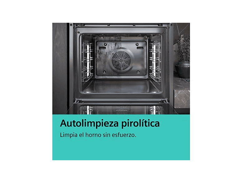 Horno - Siemens HB578GES3, Serie IQ500, Multifunción, Pirolítico e hidrolítico, 71 l, Humid Clean, PerfectCooking 3D, 60 cm, Negro — foto 7