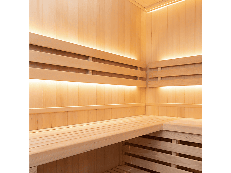 Sauna - POOLSTAR Sense 4 Panorámico, Marrón — foto 8