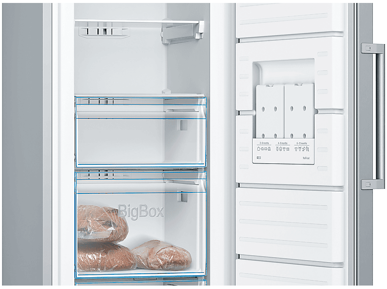 Congelador vertical - BOSCH GSN33VLEP, 225 l, 176 cm, Inox — foto 4