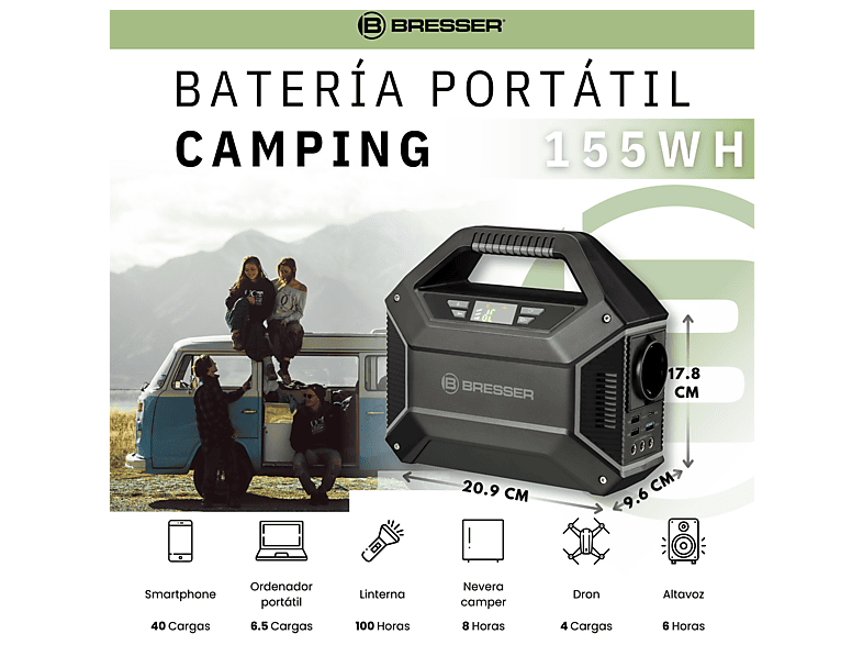 Generador de energía - BRESSER KIT Bat + P.S, 155 W — foto 3