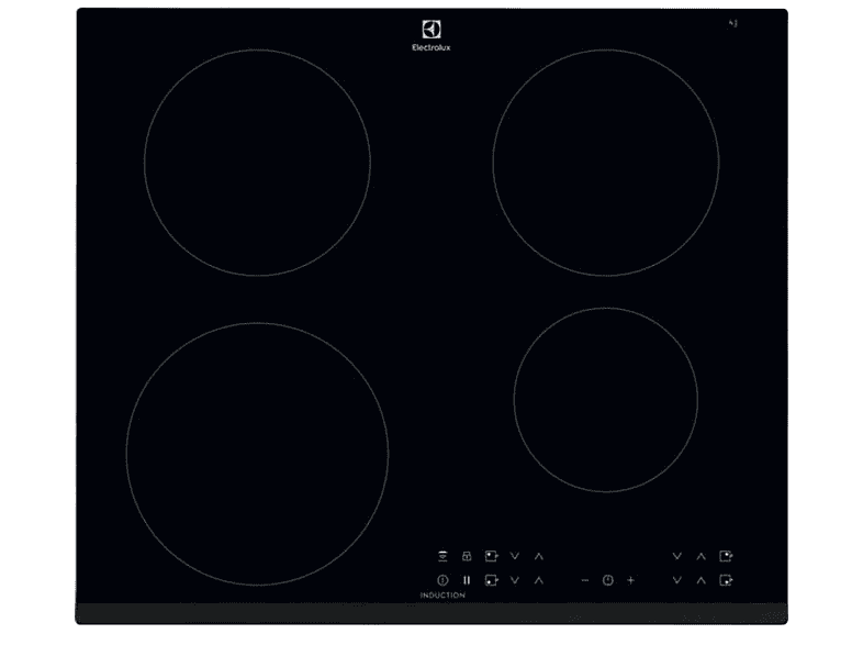 Placa de inducción - ELECTROLUX LIR60430, 4 zonas, 56 cm, Negro — foto 1