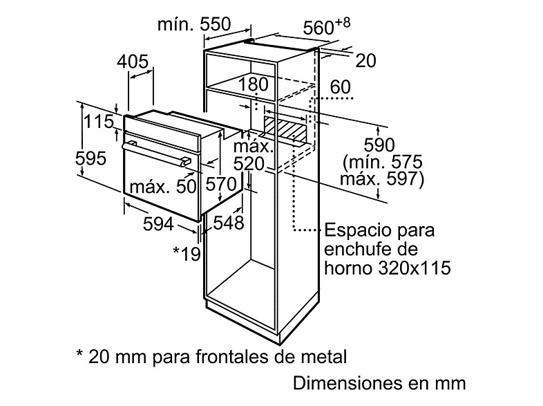 Horno - Balay 3HB2031X0, 66L, Multifunción, Grill, Hidrolítico, Inox — foto 3
