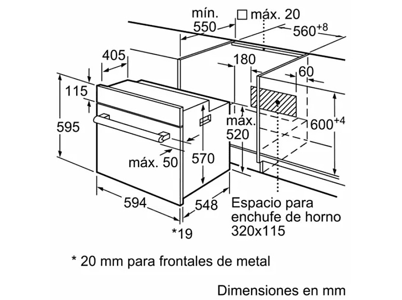 Horno - Balay 3HB2031X0, 66L, Multifunción, Grill, Hidrolítico, Inox — foto 4