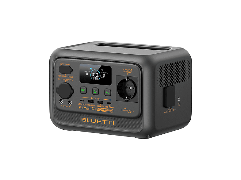 Estación de energía - BLUETTI Premium 30 V2, 320Wh, 1x600W