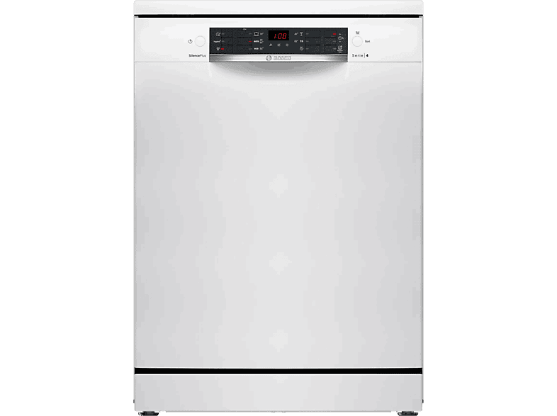 Lavavajillas - Bosch SMS46KW02E, 13 cubiertos, 6 programas, 60 cm, AquaStop, Blanco
