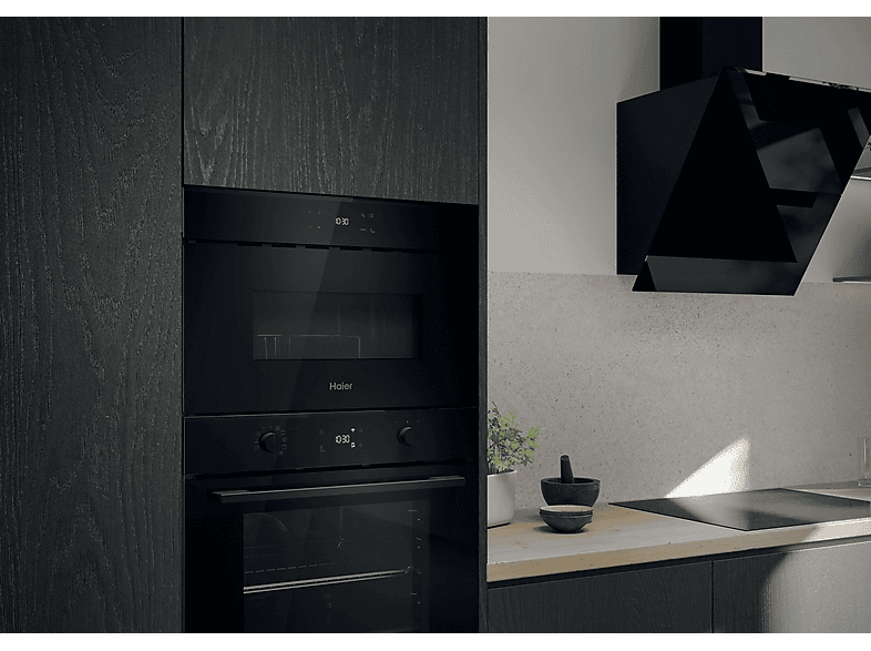 Microondas integrable - HAIER H38SIDBF7XS, 1300 W, 7 potencia, 24 l, Negro — foto 5