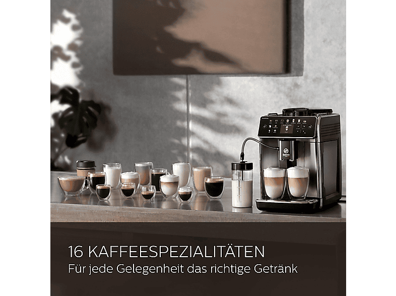 Cafetera Express - SAECO GranAroma, 15 bar, 1500 W, 0,6 l, 2 tazas, Negro — foto 8