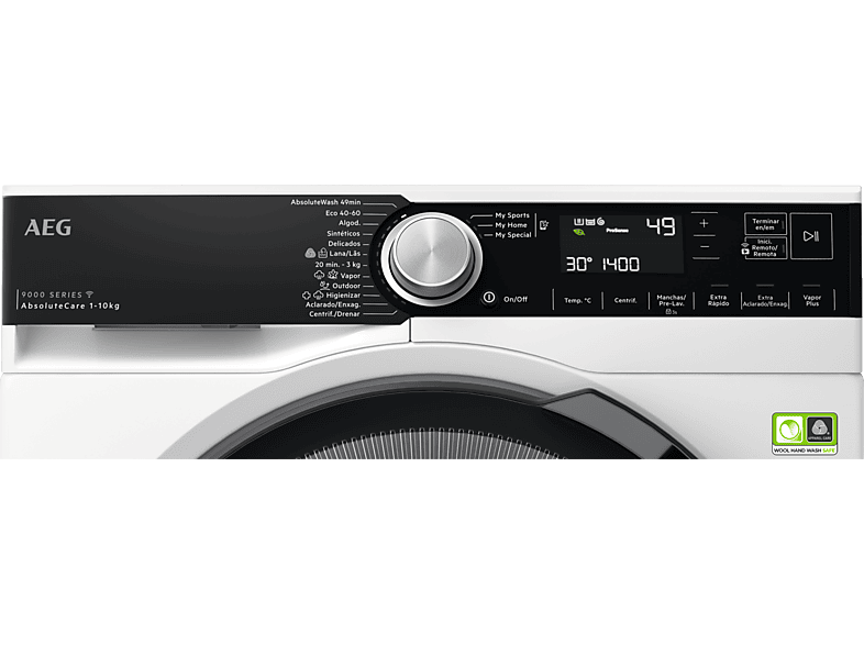 Lavadora carga frontal - AEG LFR9514L6U, 10 kg, 1400 rpm, 12 programas, AbsoluteCare, A ‐ 35%, Blanco — foto 4