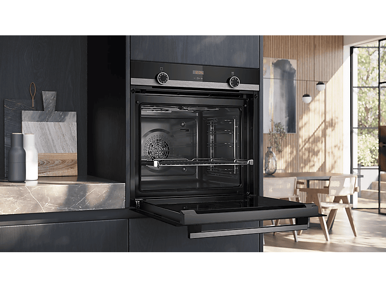 Horno - Siemens HB514AER4, Multifunción, Hidrolítica, 71 l, 60 cm, Cristal negro — foto 4