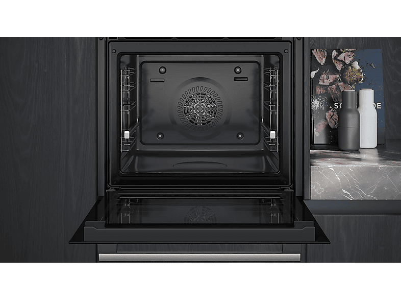Horno - Siemens HB514AER4, Multifunción, Hidrolítica, 71 l, 60 cm, Cristal negro — foto 5