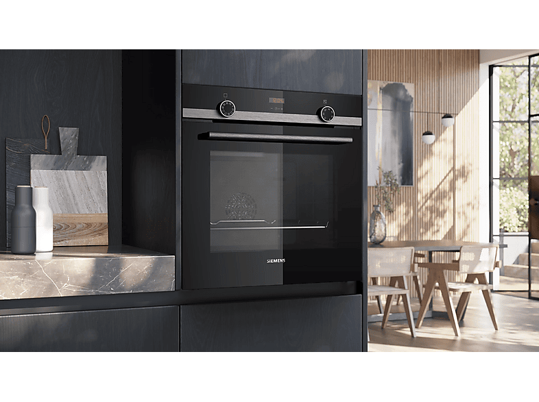 Horno - Siemens HB514AER4, Multifunción, Hidrolítica, 71 l, 60 cm, Cristal negro — foto 6