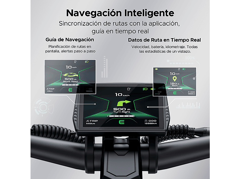 Patinete Eléctrico - ENGWE Y1000, Carga máx. 120 kg, Plata — foto 4