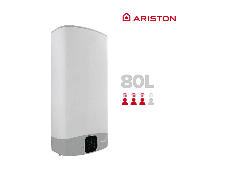 Termo eléctrico - ARISTON VELIS WIFI 80, 1500 W, 8 bar, 80 l, Blanco — foto 2