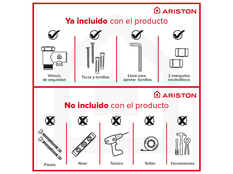 Termo eléctrico - ARISTON VELIS WIFI 80, 1500 W, 8 bar, 80 l, Blanco — foto 7