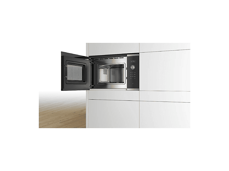 Microondas - BOSCH Serie 6 BFL524MS0, 800 W, 5 potencia, 20 l, Bicolor — foto 4