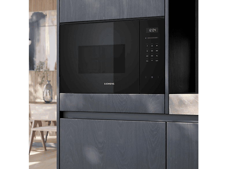 Microondas con grill - SIEMENS BE555LMB1, 900 W, 5 potencia, 25 l, Black — foto 4