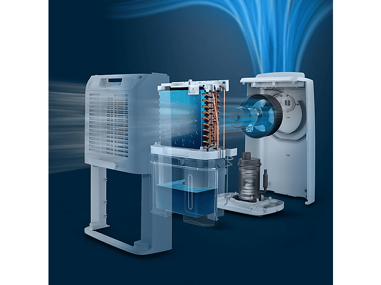Deshumidificador - PHILIPS 3000 series DE3306/11, 4 l, 150 m³, Blanco, Gris claro — foto 3